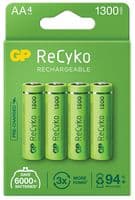 GPRHC132E003 - GP BATTERIES - GPRHC132E003 - Rechargeable Battery, 1.2 V, Nickel Metal Hydride, 1.3 Ah, AA, Raised Positive and Flat Negative