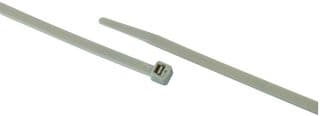 HFC300SILVER - PARTEX - HFC300SILVER - Cable Tie, Nylon 6.6 (Polyamide 6.6), Silver, 300 mm, 4.8 mm, 75 mm, 48.5 lb