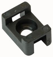 SM2BLACK - PARTEX - SM2BLACK - Cable Tie Mount, Screw, 3 mm, Black, Nylon 6.6 (Polyamide 6.6), 16.5 mm, 11 mm
