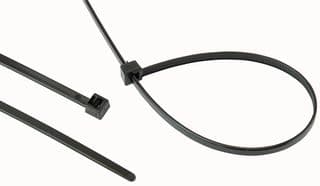 RELK2L BLACK - HELLERMANNTYTON - RELK2L BLACK - Cable Tie, Nylon 6.6 (Polyamide 6.6), Black, 350 mm, 4.6 mm, 95 mm, 200 N
