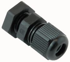 50612PASWSET. - HYLEC - 50612PASWSET. - Cable Gland, M12, 3 mm, 6 mm, Nylon (Polyamide), Black, IP68