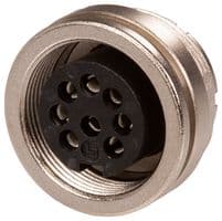 09 0474 00 08 - BINDER - 09 0474 00 08 - Circular Connector, Subminiature Circular Connector, 680 Series, Panel Mount Receptacle, 8 Contacts