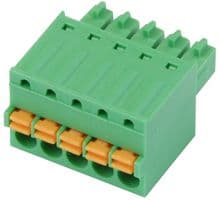 20.1551M/5-E - IMO PRECISION CONTROLS - 20.1551M/5-E - Pluggable Terminal Block, 3.5 mm, 5 Ways, 28 AWG, 16 AWG, 1.5 mm², Push In