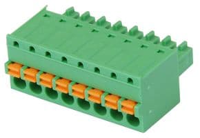 20.1551M/8-E - IMO PRECISION CONTROLS - 20.1551M/8-E - Pluggable Terminal Block, 3.5 mm, 8 Ways, 28 AWG, 16 AWG, 1.5 mm², Push In