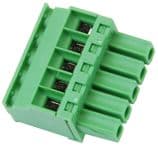 20.1510M/5-E - IMO PRECISION CONTROLS - 20.1510M/5-E - Pluggable Terminal Block, 3.5 mm, 5 Ways, 28 AWG, 16 AWG, 1.5 mm², Screw