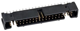 N2540-6002RB - 3M - N2540-6002RB - Pin Header, Straight, Wire-to-Board, 2.54 mm, 2 Rows, 40 Contacts, Through Hole Straight, 2500
