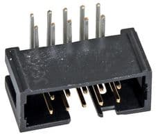 N2510-5002RB - 3M - N2510-5002RB - Pin Header, Right Angle, Wire-to-Board, 2.54 mm, 2 Rows, 10 Contacts, Through Hole Right Angle