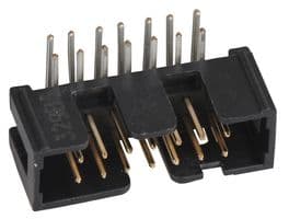 N2514-5002RB - 3M - N2514-5002RB - Pin Header, Right Angle, Wire-to-Board, 2.54 mm, 2 Rows, 14 Contacts, Through Hole Right Angle