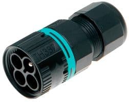 THB.387.C4A - HYLEC - THB.387.C4A - Circular Connector, Sealed Circular Connector, TH387 Micro Teeplug Series, Panel Mount Plug