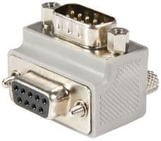 GC99MFRA1 - STARTECH - GC99MFRA1 - D Sub Connector Adapter, R/A, Type 1, Standard D Sub, Plug, 9 Ways, Standard D Sub, Receptacle