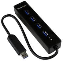 ST4300PBU3 - STARTECH - ST4300PBU3 - Hub, USB 3.0, 4 Port, Bus Powered, Windows XP/Vista/7/8 and Mac OS 10.4-8