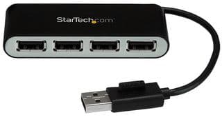 ST4200MINI2 - STARTECH - ST4200MINI2 - Hub, 4 Port Portable USB 2.0 Hub with Built-in Cable, 4 Port USB Hub, Mini USB Hub