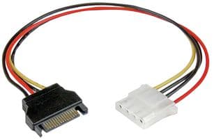 LP4SATAFM12 - STARTECH - LP4SATAFM12 - Computer Cable, SATA Plug, Molex 4 Pin Socket, 12 ", 305 mm, Gold