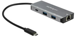 HB31C2A1CGB - STARTECH - HB31C2A1CGB - Hub, 3-Port USB-C Hub with LAN Port, 10Gbps, 2x USB-A & 1x USB-C, 9.8” Host Cable