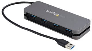 HB30AM4AB - STARTECH - HB30AM4AB - Hub, 4 Port USB 3.0 Hub 5Gbps, 4x USB-A, USB Bus Powered USB Type-A Hub, 11" Cable
