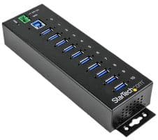 ST1030USBM - STARTECH - ST1030USBM - Hub, 10 Port Industrial USB 3.0 Hub, ESD and Surge Protection, Mountable Housing