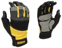 DPG213L - DEWALT WORKWEAR - DPG213L - HALF FINGER WORK GLOVES BLACK LARGE