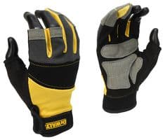 DPG214L - DEWALT WORKWEAR - DPG214L - 3-FINGER WORK GLOVES BLACK LARGE