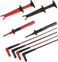 FLUKE TL220-1 - FLUKE - FLUKE TL220-1 - Test Lead Kit, Industrial, TL222 Silicone Test Lead Set, TP238 Test Probe Set, Crocodile Clip Set