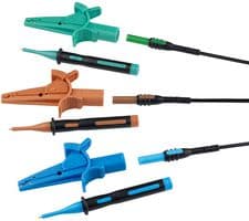 ACC065 - KEWTECH - ACC065 - Test Lead Set, 4mm Banana Plug, 4mm Banana Plug, Black, 1.31 m