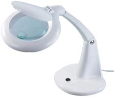 HT8093LED - PRO ELEC - HT8093LED - 60 LED 4" Lens Compact LED Magnifier Lamp with 3 and 12 Dioptre Lens and Table Base