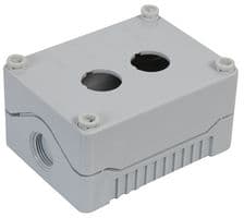 DE02S-A-GG-2 - HYLEC - DE02S-A-GG-2 - Box, Size 2, Standard, Grey / Grey, 2 Hole