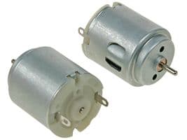 MOT1N - VELLEMAN - MOT1N - DC Motor, 3 VDC, 14200 rpm, 19.6 g-cm, 2.37 W, 23.8 mm