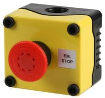 1DE.01.01AB-POS - HYLEC - 1DE.01.01AB-POS - Emergency Stop Switch, SPST, On-Off, Screw, 3 A, 240 V