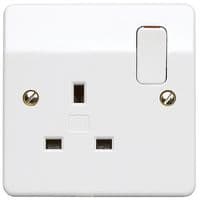 K2757 WHI - HONEYWELL - K2757 WHI - 13A 1 Gang Double Pole Switched Socket, White