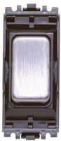 K4882 BSS B - HONEYWELL - K4882 BSS B - 10A SP 2 Way Switch Module, Brushed Stainless Steel / Black