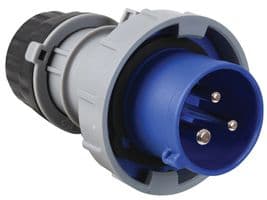 K9024BLU - HONEYWELL - K9024BLU - Pin & Sleeve Connector, 16 A, 250 V, Cable Mount, Plug, 2P+E, Blue