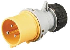 K9032YEL - HONEYWELL - K9032YEL - Pin & Sleeve Connector, 32 A, 130 V, Cable Mount, Plug, 2P+E, Yellow