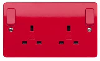 K2746D1RED - HONEYWELL - K2746D1RED - 2 Gang 13A DP Switched Plug Socket