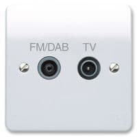 K3552DABWHI - HONEYWELL - K3552DABWHI - Logic Plus TV/FM & DAB Socket