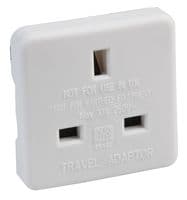 1518C WHT - PRO ELEC - 1518C WHT - Mains Adapter, UK, US, 10 A, White, Plastic Body, 250 V