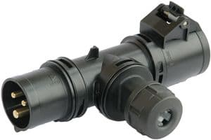 94325000 - PCE - 94325000 - Pin & Sleeve Connector, 16 A, 230 V, Cable Mount, Socket, 2P+E, Black