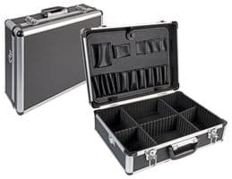D01815 - DURATOOL - D01815 - Tool Case, Black, Aluminium, 155 mm Height, 330 mm Width, 460 mm Depth