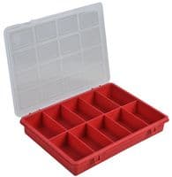 D01829 - DURATOOL - D01829 - Box, 10-Grid, Plastic, General Purpose Storage, 35mm Height, 240mm Width, 180mm Depth