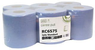 D02307 - DURATOOL - D02307 - Centrefeed Blue Roll 2ply 150m, 6 Pack