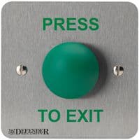 DEF-0657-1PTE - DEFENDER SECURITY - DEF-0657-1PTE - GREEN DOME PRESS TO EXIT BUTTON