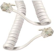 HC6W/G - TITAN - HC6W/G - Telephone Modular Cable, RJ10 Plug to RJ10 Plug, White, 5.9 ft/1.8 m
