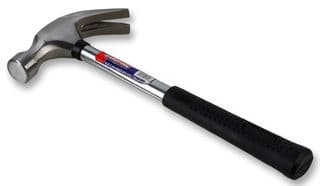 D00088 - DURATOOL - D00088 - Hammer, Claw, Tubular Steel Handle, Vinyl Grip, 453g