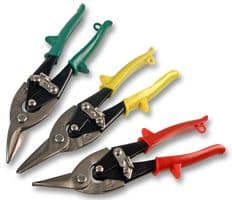 D00140 - DURATOOL - D00140 - Aviation Tin Snip Set, 10" Straight Curve, 9-1/2" Left and Right Curve Snip, Chrome Vanadium Steel