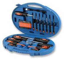 D00162 - DURATOOL - D00162 - Screwdriver Kit, Phillips, Torx, Hex, Slotted, Assorted Accessories, 42 Pieces