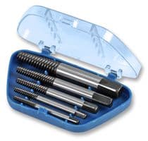 D00163 - DURATOOL - D00163 - Screw Extractor Set, 5 Pieces, 3mm to 19mm Screw Extractors, Chrome Vanadium Steel