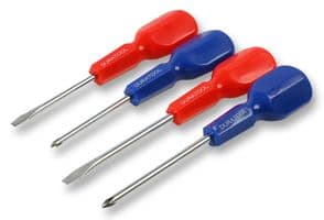 D00183 - DURATOOL - D00183 - Screwdriver Set, Basic, Ergonomic, Slotted/Phillips, 4-Piece