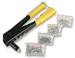 D00224 - DURATOOL - D00224 - Riveting Pliers, Four Interchangeable Tips, Automatic Gripping Action