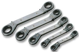 D00227 - DURATOOL - D00227 - Offset Ratchet Ring Spanner Set, Metric, 5 Pieces