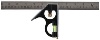 D00248 - DURATOOL - D00248 - Combination Measuring Square, Spirit Level & Scriber, 12"