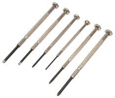 D00393 - DURATOOL - D00393 - Screwdriver Set, Jewelers, Precision, 6-Piece